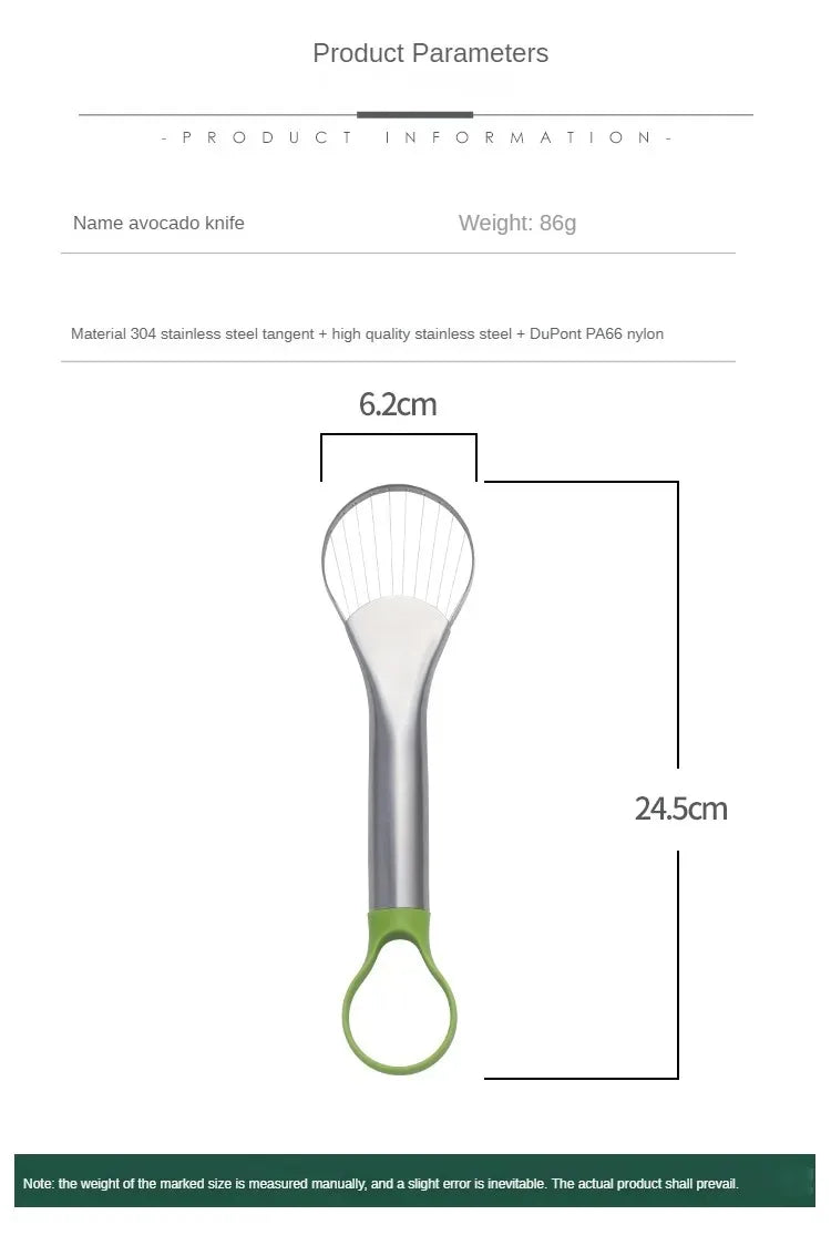 ModoHome™ 3-in-1 Avocado Slicer – Stainless Steel Cutter & Pitter