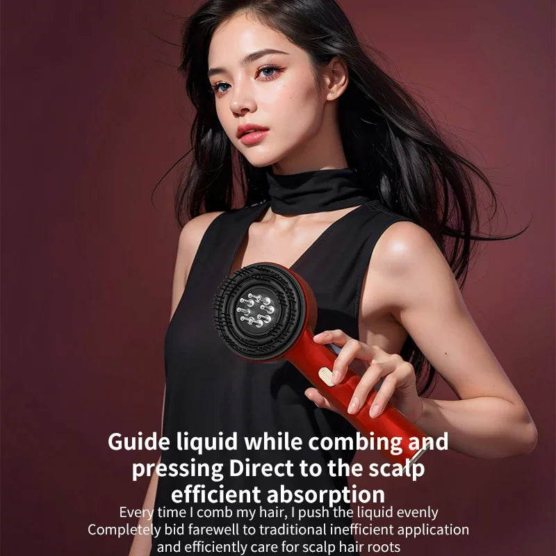 ModoHome™ Red Light Scalp Massager – 3-Mode Hair Growth & Relaxation Comb