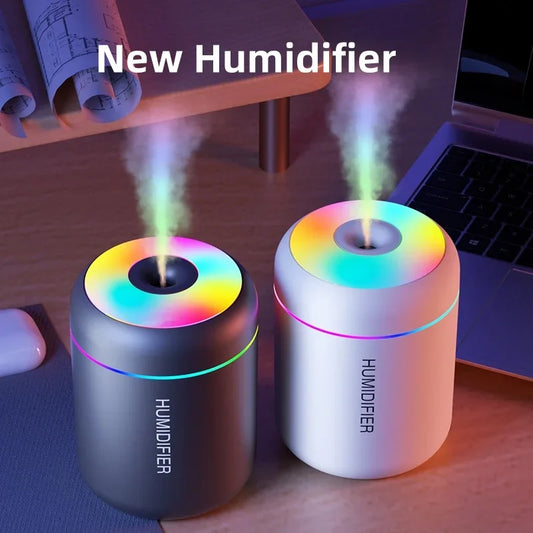 ModoHome™ 180ML Mini Air Humidifier – USB Portable Aroma Diffuser with LED Ambient Light