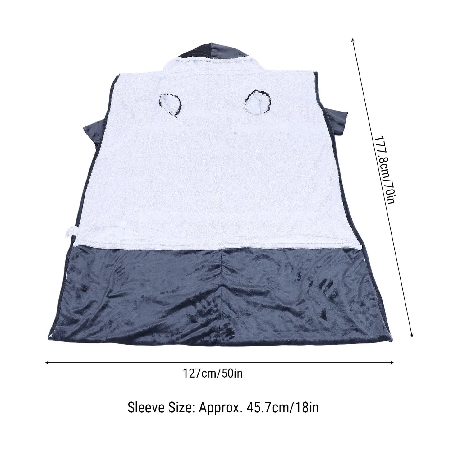 ModoHome™ Heated Wearable Blanket with Sleeves & Foot Pocket