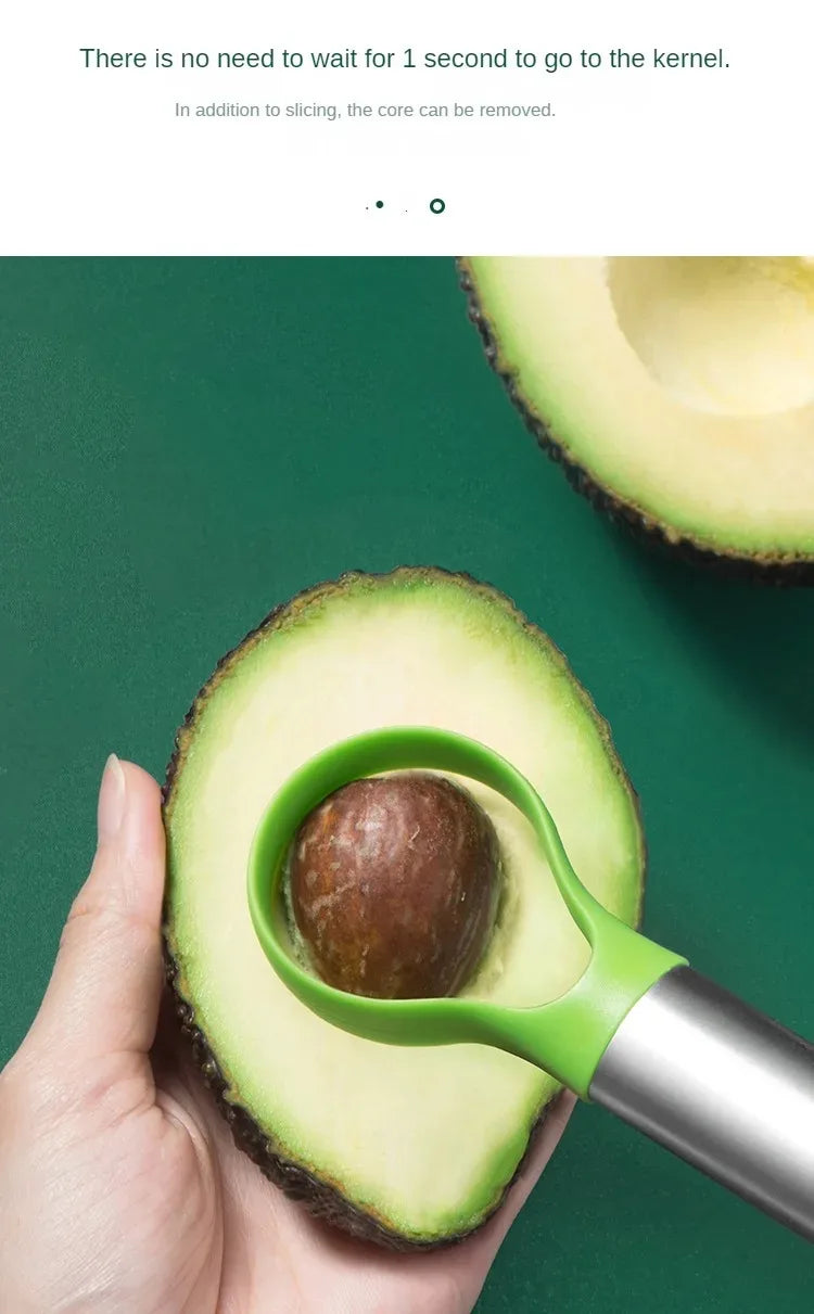 ModoHome™ 3-in-1 Avocado Slicer – Stainless Steel Cutter & Pitter