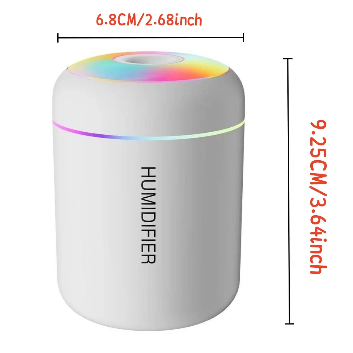 ModoHome™ 180ML Mini Air Humidifier – USB Portable Aroma Diffuser with LED Ambient Light