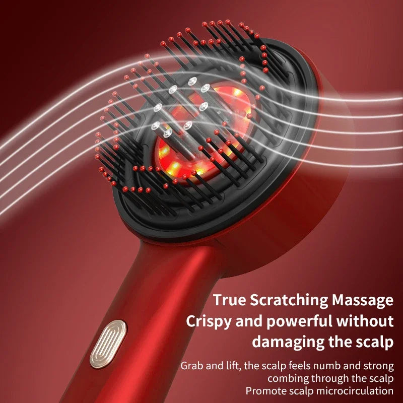 ModoHome™ Red Light Scalp Massager – 3-Mode Hair Growth & Relaxation Comb