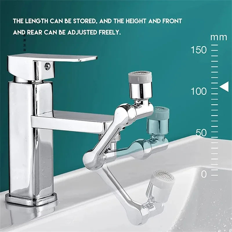 ModoHome™ 1080° Rotatable Faucet Extender – Splash Filter & Multi-Angle Sink Aerator
