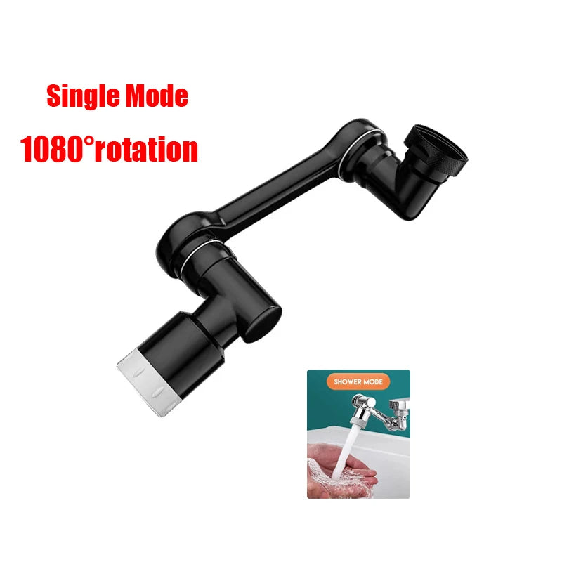 ModoHome™ 1080° Rotatable Faucet Extender – Splash Filter & Multi-Angle Sink Aerator