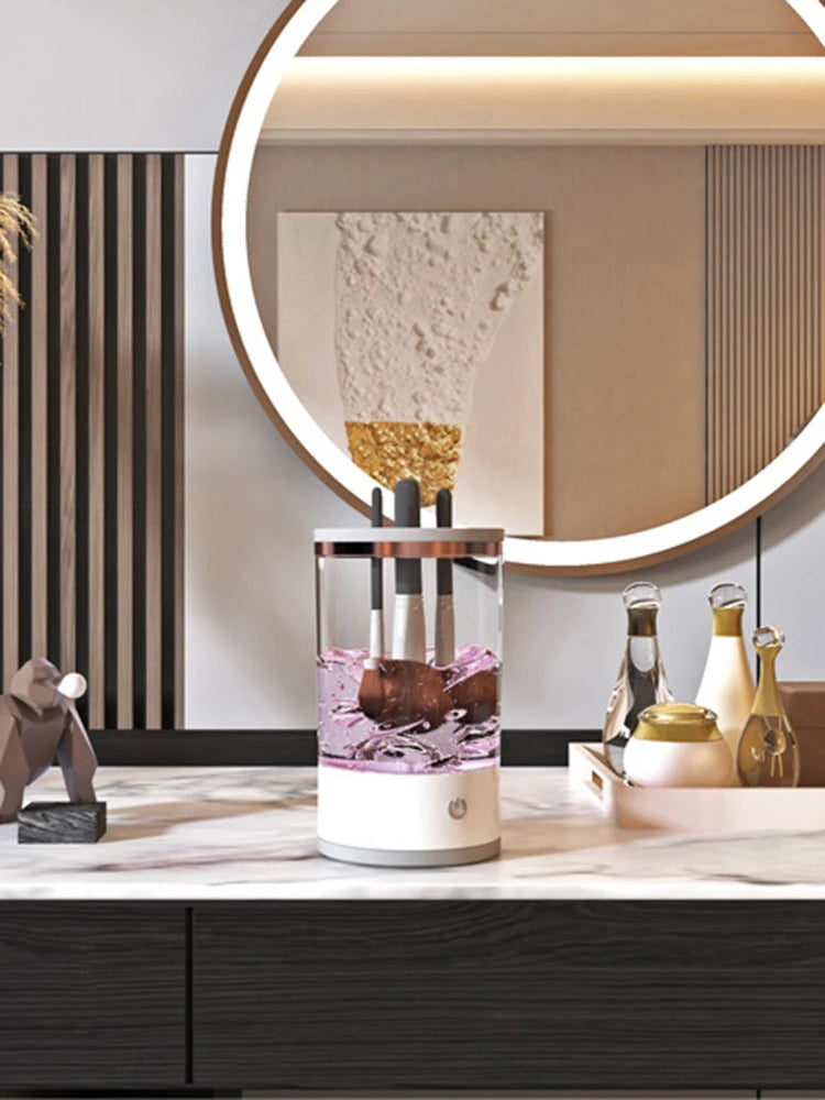 ModoHome™ Automatic Makeup Brush Cleaner – Rotating Deep-Clean Device