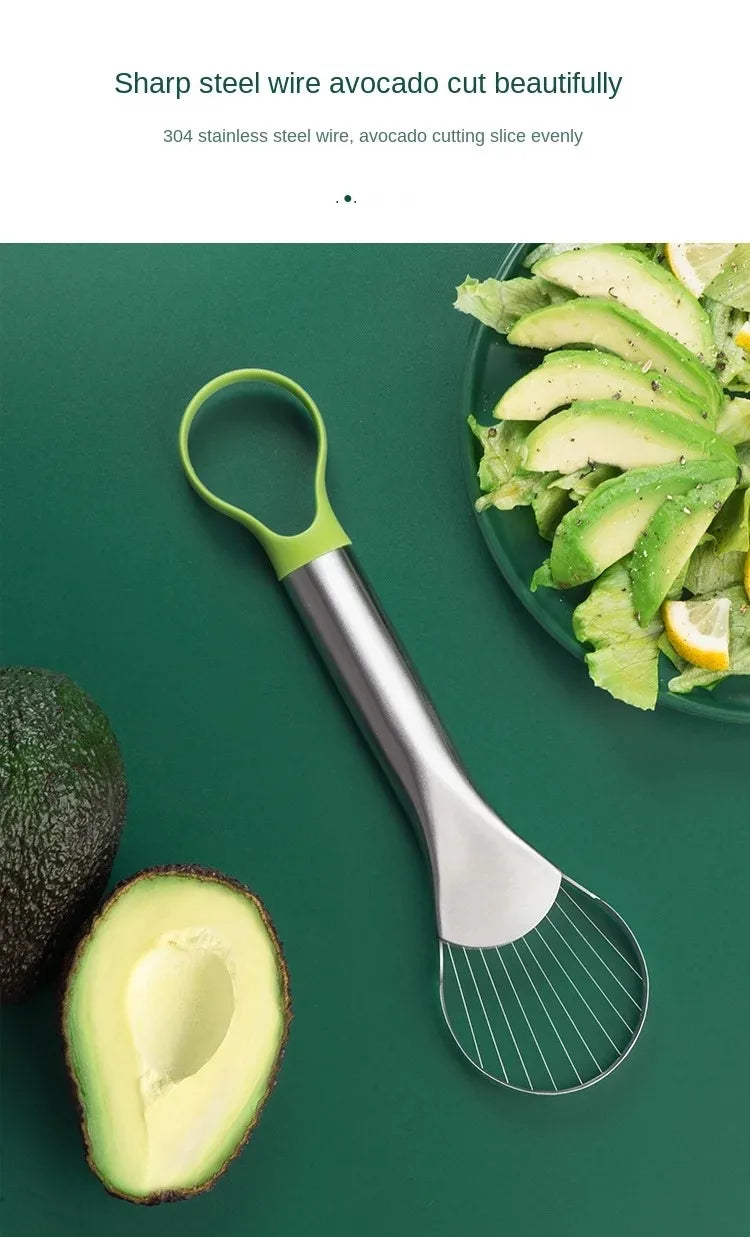 ModoHome™ 3-in-1 Avocado Slicer – Stainless Steel Cutter & Pitter