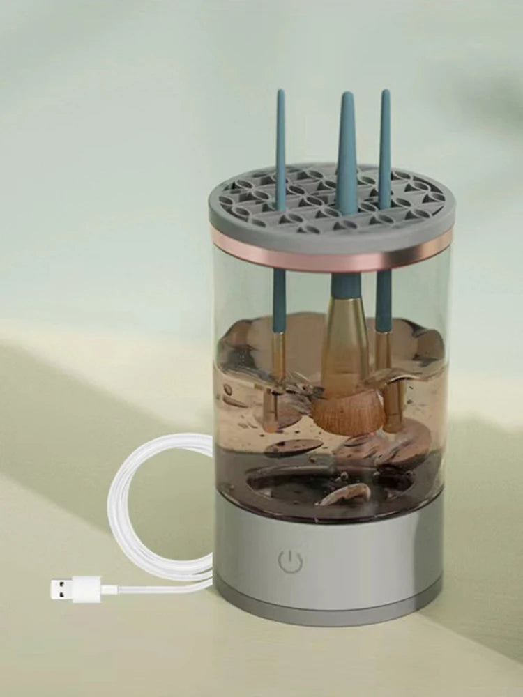 ModoHome™ Automatic Makeup Brush Cleaner – Rotating Deep-Clean Device