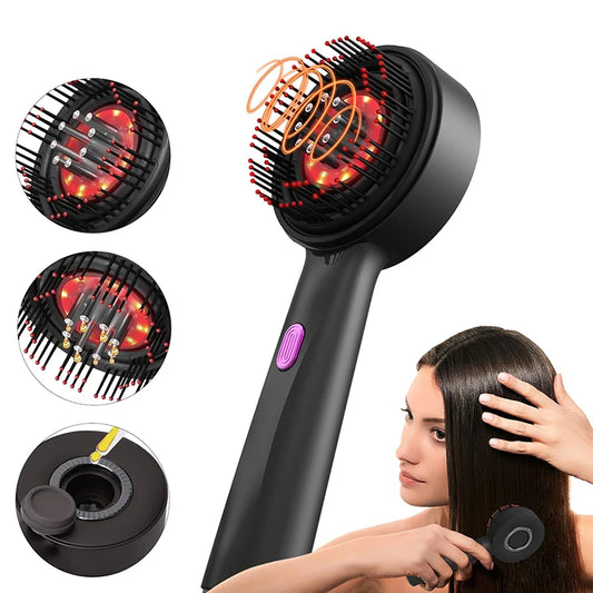 ModoHome™ Red Light Scalp Massager – 3-Mode Hair Growth & Relaxation Comb