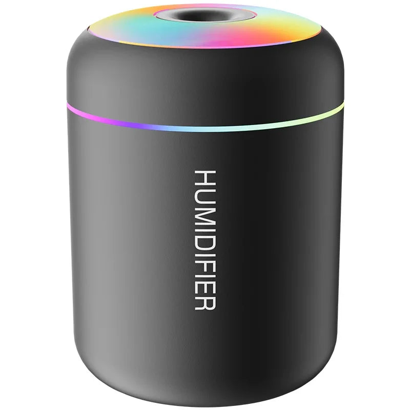 ModoHome™ 180ML Mini Air Humidifier – USB Portable Aroma Diffuser with LED Ambient Light