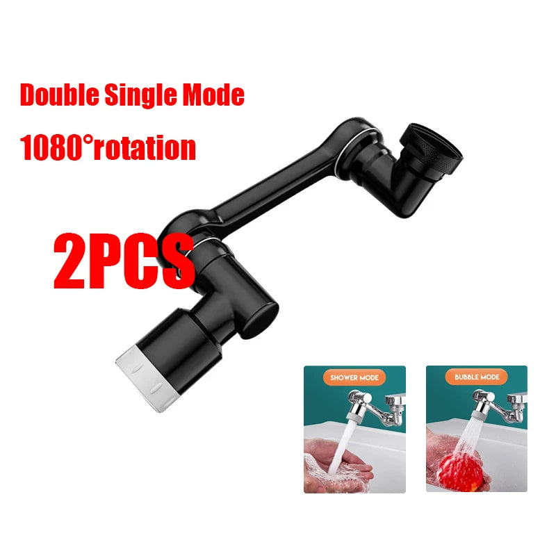 ModoHome™ 1080° Rotatable Faucet Extender – Splash Filter & Multi-Angle Sink Aerator