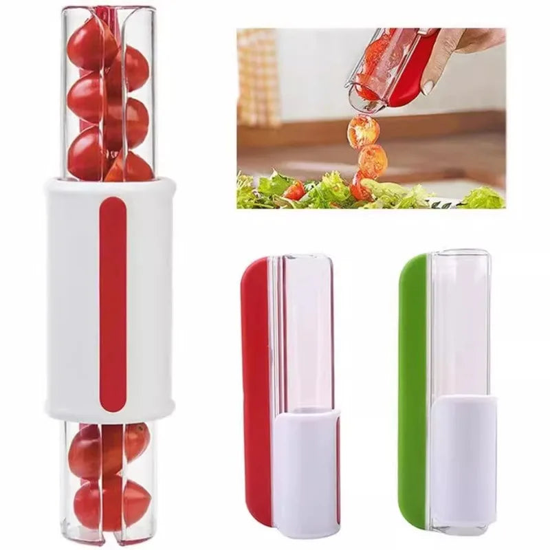 Tomato Slicer Grape Cherry Cutter Multi-Function Manual Fruit Vegetable Chopper for Kitchen Tool Cake Decoration Salad Gadget