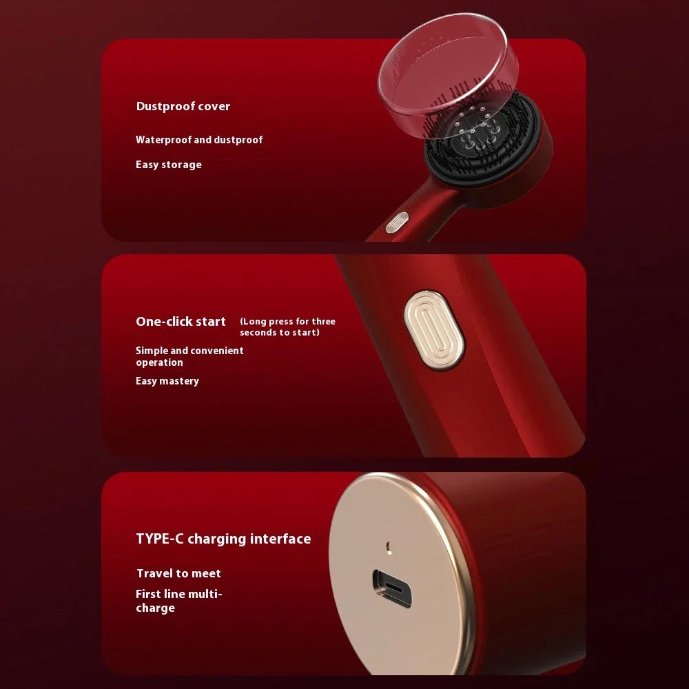 ModoHome™ Red Light Scalp Massager – 3-Mode Hair Growth & Relaxation Comb