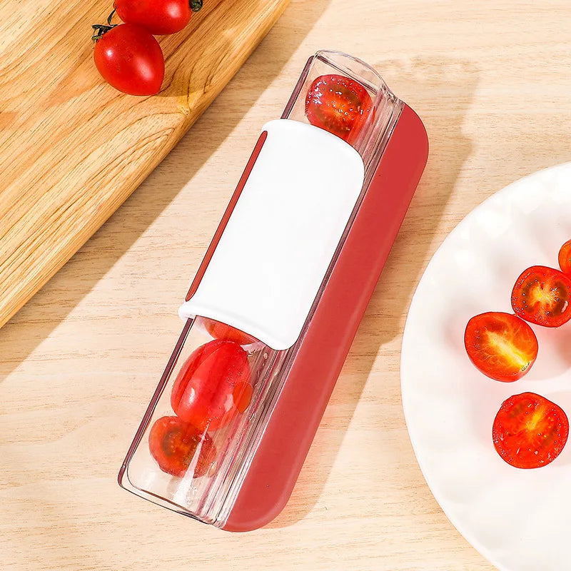 Tomato Slicer Grape Cherry Cutter Multi-Function Manual Fruit Vegetable Chopper for Kitchen Tool Cake Decoration Salad Gadget